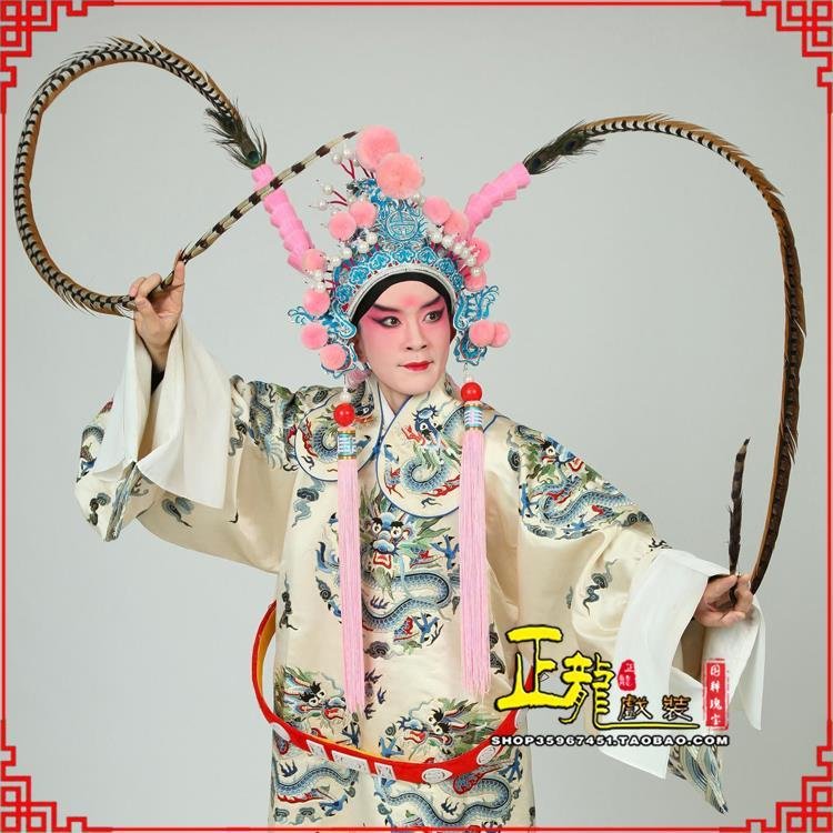 平武京剧戏曲道具用品舞台演出精品羽毛雉鸡毛 翎子