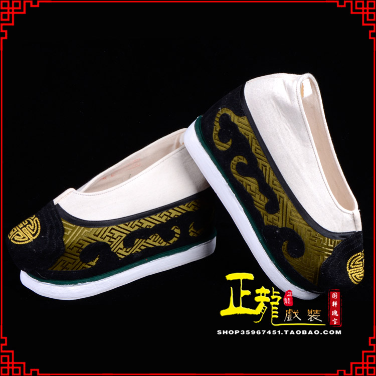 平武戏鞋方口鞋老生鞋老旦鞋三义斋纸底内高福字履