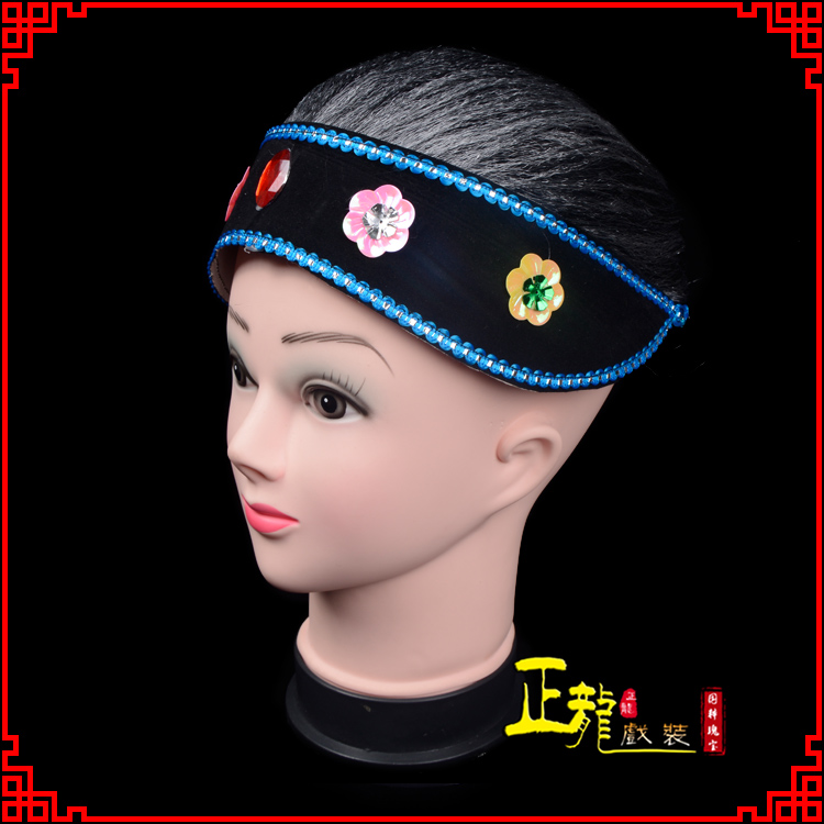 平武老旦媒婆穷老太婆假发套 老旦头套