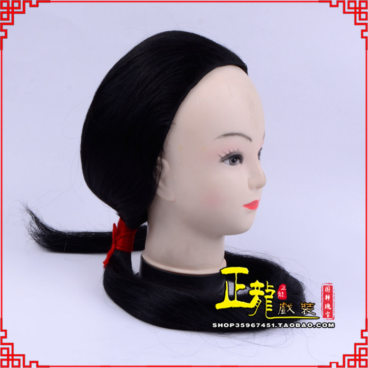 平武古装影视演出头套花旦假发 真发古装发